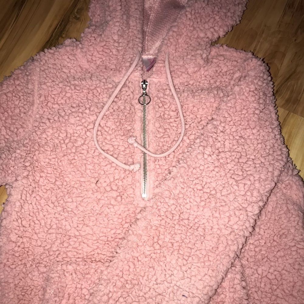 Pink fluffy jacket